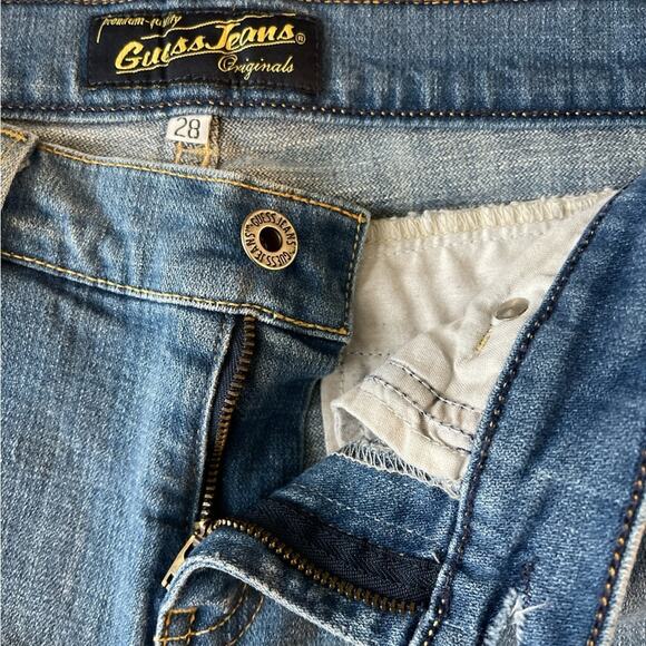 Vintage Guess Jeans Y2K 90’s Embroidered Pocket Size 28 - Picture 6 of 7
